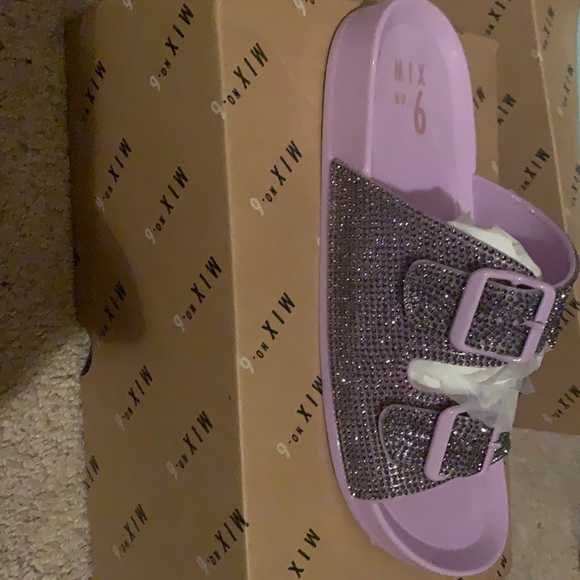 Mix No. 6 Shoes - Brand new lavender jelly sandals size 8.